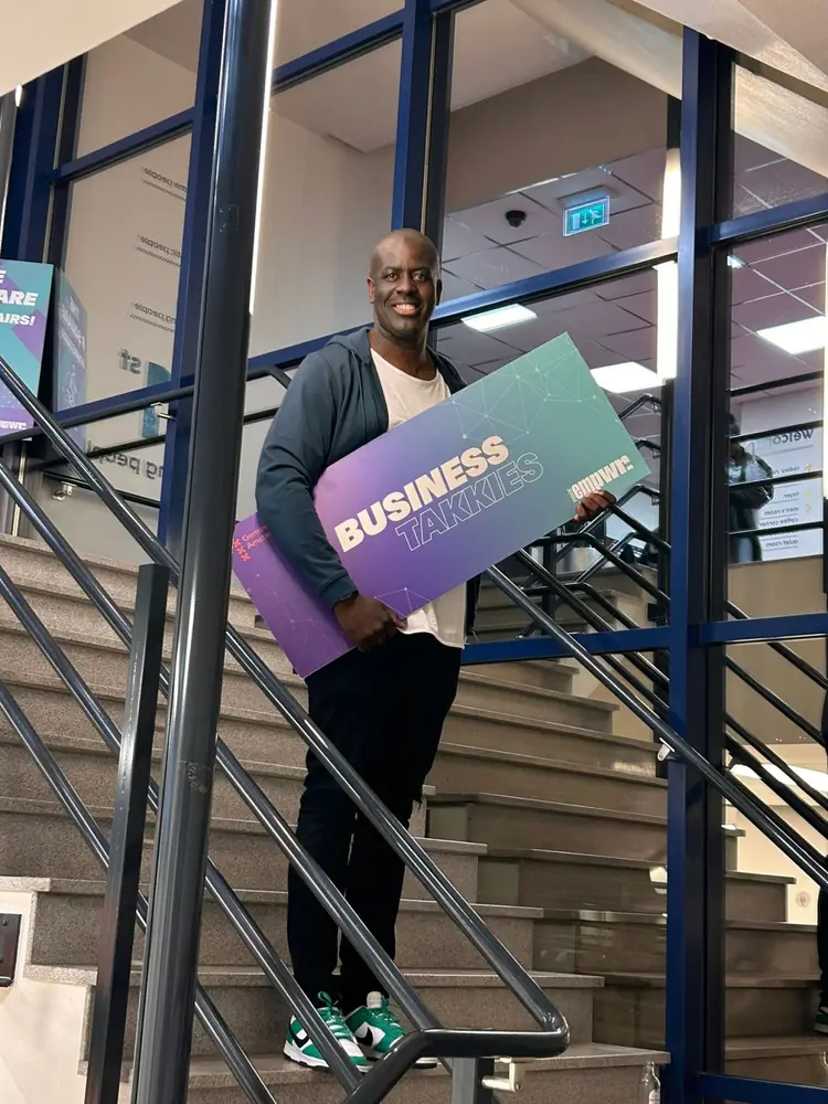 Vincent bij Business Takkies